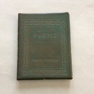 Little Leather Library Antique Robert Browning Poems and Plays Book